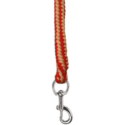 Afbeelding van Covalliero Halstertouw Hippo Karabijnhaak Bordeaux/Beige