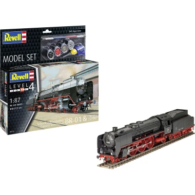 Afbeelding van 1:87 Revell 62172 Express locomotive BR01 with tender 2&#039;2&#039; T32 Model Set Plastic Modelbouwpakket
