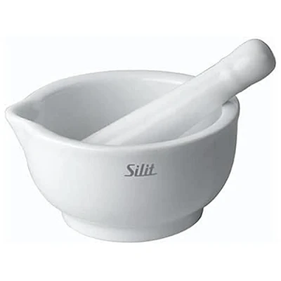 Afbeelding van Silit Vijzel met stamper, 10 cm, porselein, vaatwasmachinebestendig