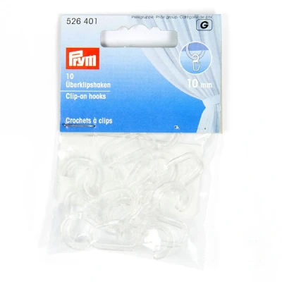 Afbeelding van Prym transparante (10 mm) clip on hook 1 Stuk