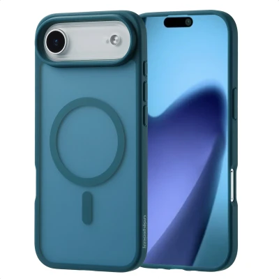Afbeelding van Apple iPhone 17 Air MagSafe Hoesje Kunststof imoshion Hardcase/Backcover Donkerblauw Telefoonhoesje