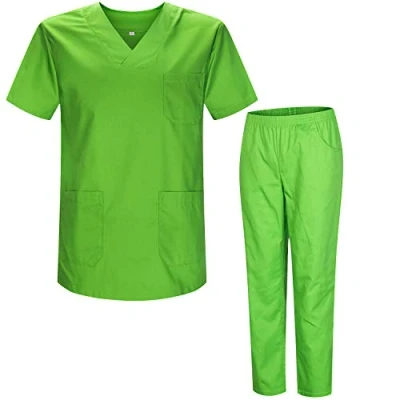 Afbeelding van MISEMIYA Uniforms Scrub Set Unisex medische uniformen BZ 817 8312, Appelgroen 21, 5XL, volwassenen, 5XL