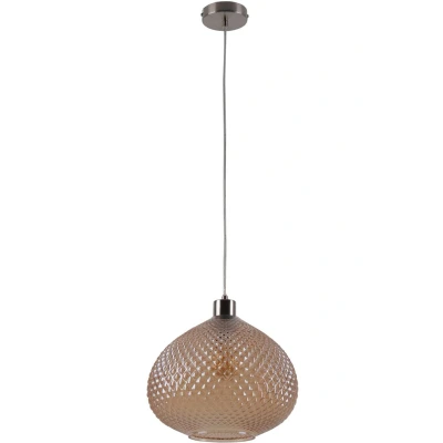 Afbeelding van näve Hanglamp Surrat E27 max. 40 W, totale hoogte: 130 cm, pendellengte: 90 kleur:bruin getint (1 stuk)