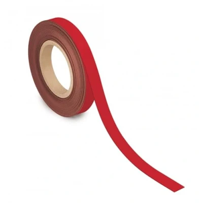 Afbeelding van Magneetband MAUL beschrijf wisbaar 10mx20mmx1mm rood
