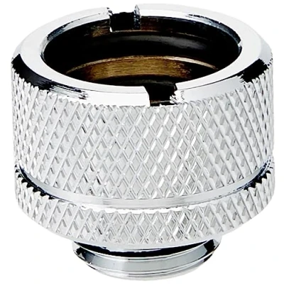 Afbeelding van Thermaltake Pacific G1/4 PETG Tube 5/8 (16mm) OD Adapter Chrome Waterkoelingfitting