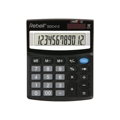 Afbeelding van Rebell Re Sdc412 Bx Calculator Zwart