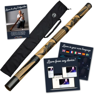 Afbeelding van Bamboo Didgeridoo 120cm inclusief online cursus &amp; Circulaire ademhaling