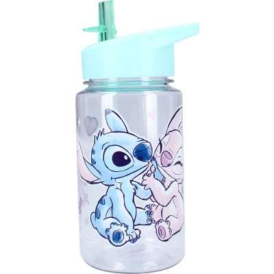 Afbeelding van Meisjes Levering Week 19! Stitch Drinkfles Let&#039;s Eat Blauw/Navy