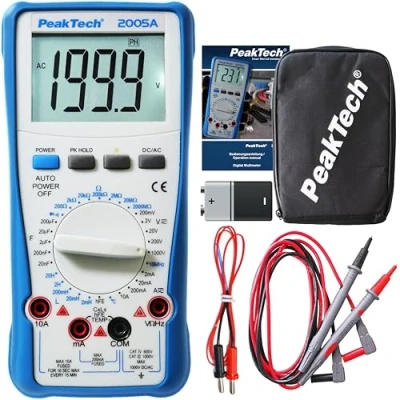 Afbeelding van Peaktech 2005A multimeter CAT IV 600V capaciteit inductantie LCR meter