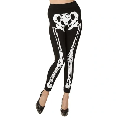 Afbeelding van WIDMANN Legging met skelet opdruk voor vrouwen L / XL