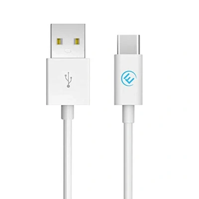Afbeelding van EVOMIND USB Type C kabel 2M Snelladen en Gegevenssync oplaadkabel voor Samsung Galaxy S23/ S22/ S21, Xiaomi Mi 12/11/ 10, enz. Wit