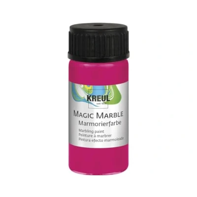 Afbeelding van KREUL 73233 Magic Marble marmerverf, potje van 20 ml in neonroze, schitterend gekleurde dip marmerverf voor willekeurige patronen en unieke kleureffecten.
