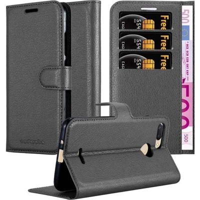 Afbeelding van Cadorabo Hoesje geschikt voor Xiaomi RedMi 6 in PHANTOM ZWART Beschermhoes Cover magnetische sluiting Case