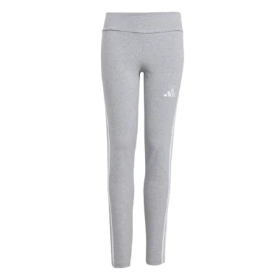 Afbeelding van adidas Meisjes ESSENTIALS 3 STRIPES LEGGINGS, medium grey heather/white, 9 10 Years