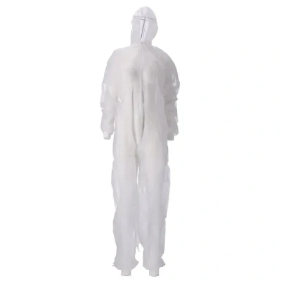 Afbeelding van Overalls CMT Coverall PP Non Woven Lichtgewicht met Ritssluiting Wit Maat XXL