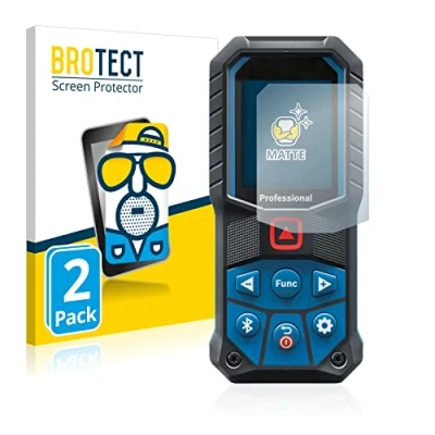Afbeelding van BROTECT (2 Stuks) Antireflecterende Beschermfolie voor Bosch GLM 50 27 C/ 25 G Anti Glare Screen Protector, Mat, Ontspiegelend