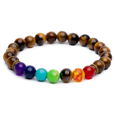 Afbeelding van Badu Chakra Armband Tijgeroog Bescherming