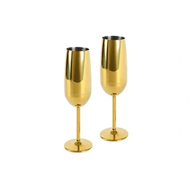 Afbeelding van ECHTWERK Sekt /champagneflutes (champagne, 2 delig, Goud)