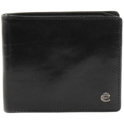 Afbeelding van Esquire Leren Portemonnee Toscana RFID Wallet Black Zwart