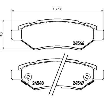 Afbeelding van Brembo Remblokset P 09 014