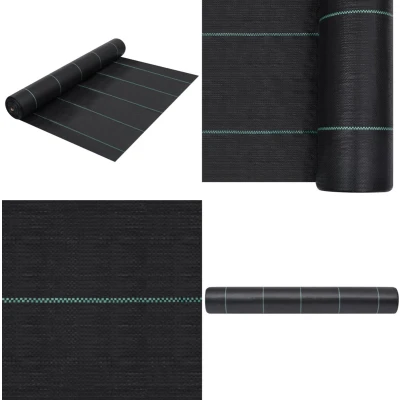 Afbeelding van vidaXL Worteldoek 2x100 m PP zwart