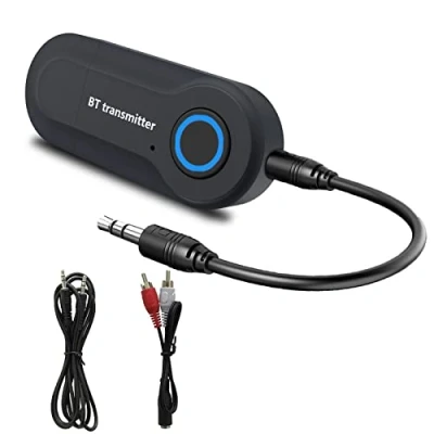 Afbeelding van Bluetooth 5.0 Transmitter, draagbare adapter met lage latentie, 3,5 mm stereo audio Wireless voor tv, hoofdtelefoon, MP3, mp4
