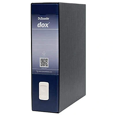Afbeelding van Rexel Dox ordner (DIN A4 inhoud) 6 stuks wit blauw