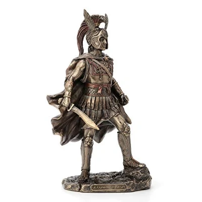 Afbeelding van Veronese Design 12 Inch Alexander de Grote Antieke Bronzen Finish Griekse Romeinse Krijger Standbeeld