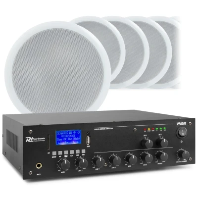 Afbeelding van Power Dynamics 2 zone geluidsinstallatie met Bluetooth, PPA502
