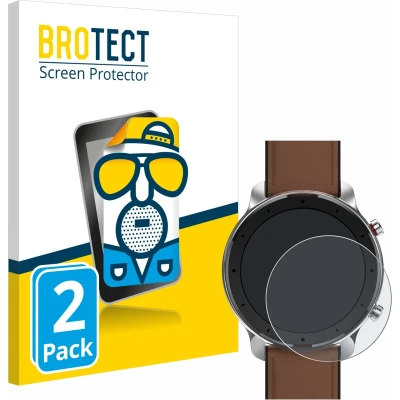 Afbeelding van BROTECT (2 Stuks) Antireflecterende Beschermfolie voor Huami Amazfit GTR (47 mm) Anti Glare Screen Protector, Mat, Ontspiegelend