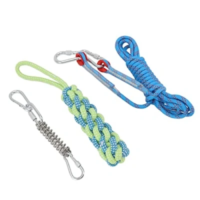 Afbeelding van Bungee Dog Rope, Spring Pole Rope Toy Gebruiksvriendelijke Roestvrijstalen Muscle Builder voor Buitenspelen