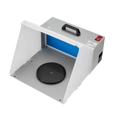 Afbeelding van Airbrush accessoire; afzuigsysteem met draaiplateau 4m3/min filter voor verfnevel, spuitnevel, lijm, tin en looddampen Multistrobe