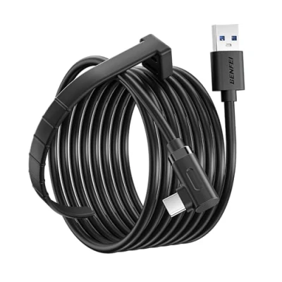 Afbeelding van Benfei 5m Kabel geschikt voor Oculus Quest 1, 2 &amp; 3 USB 3.0 naar C VR Headset