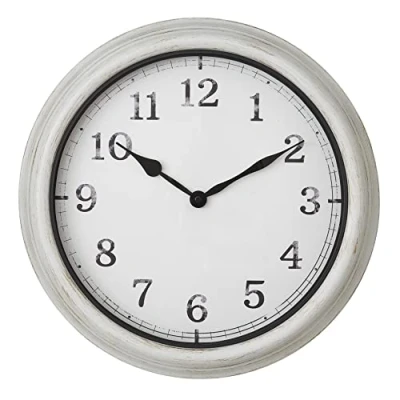 Afbeelding van TFA Dostmann 60.3067.02 Outdoorhorloge Kwarts 380 mm x 63 Wit Spatwaterdicht, Groot display