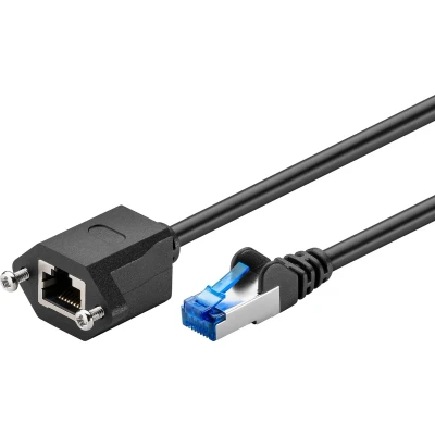 Afbeelding van Netwerk verlengkabel Cat6a S/FTP 0.5 meter (100% koper, LSZH)