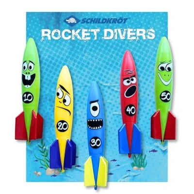 Afbeelding van Schildkröt® Rocket Divers Set van 5 onderwaterraketten, duikspeelgoed voor kinderen vanaf jaar, ideaal zwembad of bad