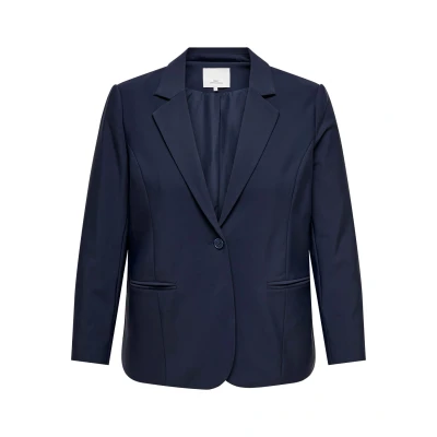 Afbeelding van ONLY CARMAKOMA Blazer Travel Marine 44