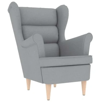 Afbeelding van Fauteuil 74x84x100 cm stof lichtgrijs
