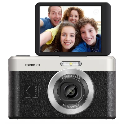 Afbeelding van Kodak C1 Compact Camera Tiltable Scherm Black Kit