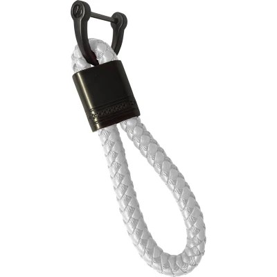 Afbeelding van Sleutelhanger Touw Auto Met Ring Koord Wit