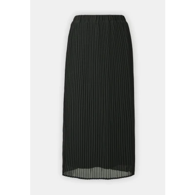 Afbeelding van VILA Violinda MIDI Skirt Plooirok, Dames, Maat: 34, Black