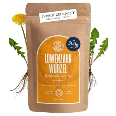 Afbeelding van Paardebloemthee Monte Nativo (300 g) paardenbloemwortel voorzichtig gedroogd op elk moment 100% zuiver en natuurlijk dandelion thee paardenbloem als kruidenthee of cadeau