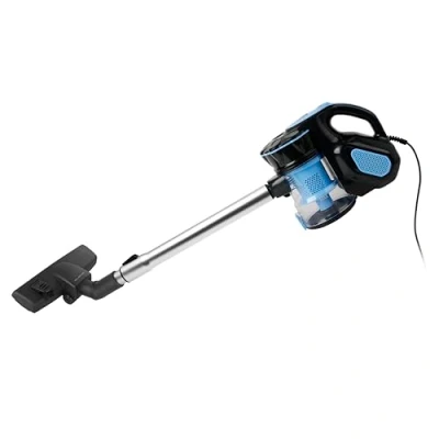 Afbeelding van Emerio UVE 123109 Cycloon 2 in 1 hand en vloerstofzuiger met sterke 600 watt, HEPA filter, krachtige 17.000 Pa zuigkracht, 5 m kabellengte verstelbare telescopische buis, zwart, W, 0,5 liter