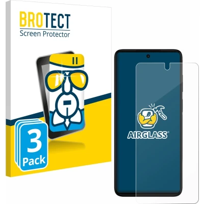 Afbeelding van BROTECT Screenprotector voor Motorola Moto G52 Folie Beschermfolie Beschermglas transparant (3 Stuks)
