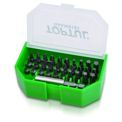 Afbeelding van Zeskantschroevendraaierbit Dop Toptul 1/4&quot; 31 Stuks (Sl, Ph, Torx, Zeskant)