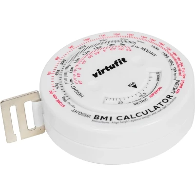 Afbeelding van VirtuFit Omtrekmeter Meetlint met BMI Calculator 150 cm Omvang Body Mass Tape