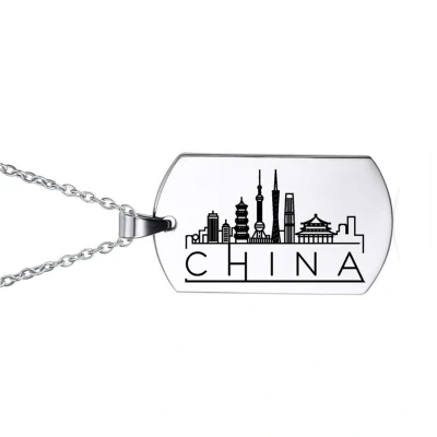 Afbeelding van Ketting RVS Skyline China