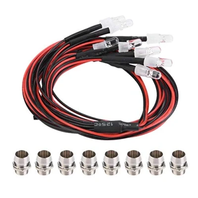 Afbeelding van 8 STKS 5mm RC LED Light Set Koplamp Achterlicht Licht Drifts voor Model Accessoire