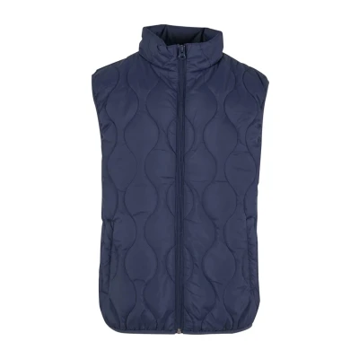 Afbeelding van Urban Classics Super Light Bubble vest voor heren, licht gewatteerd mannen, slim fit, Donkerblauw, 4XL