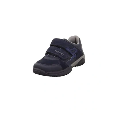 Afbeelding van Superfit Storm Sneakers laag voor kinderen, Maat: 30, Blau/grau Leer en textiel